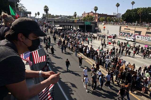 Photos Show Tense Moments During California ICE Protests | Los Angeles ...
