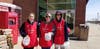 Cheryl Masiliunas and her children helped collect donations for St. Coletta's on Saturday, April 13. 