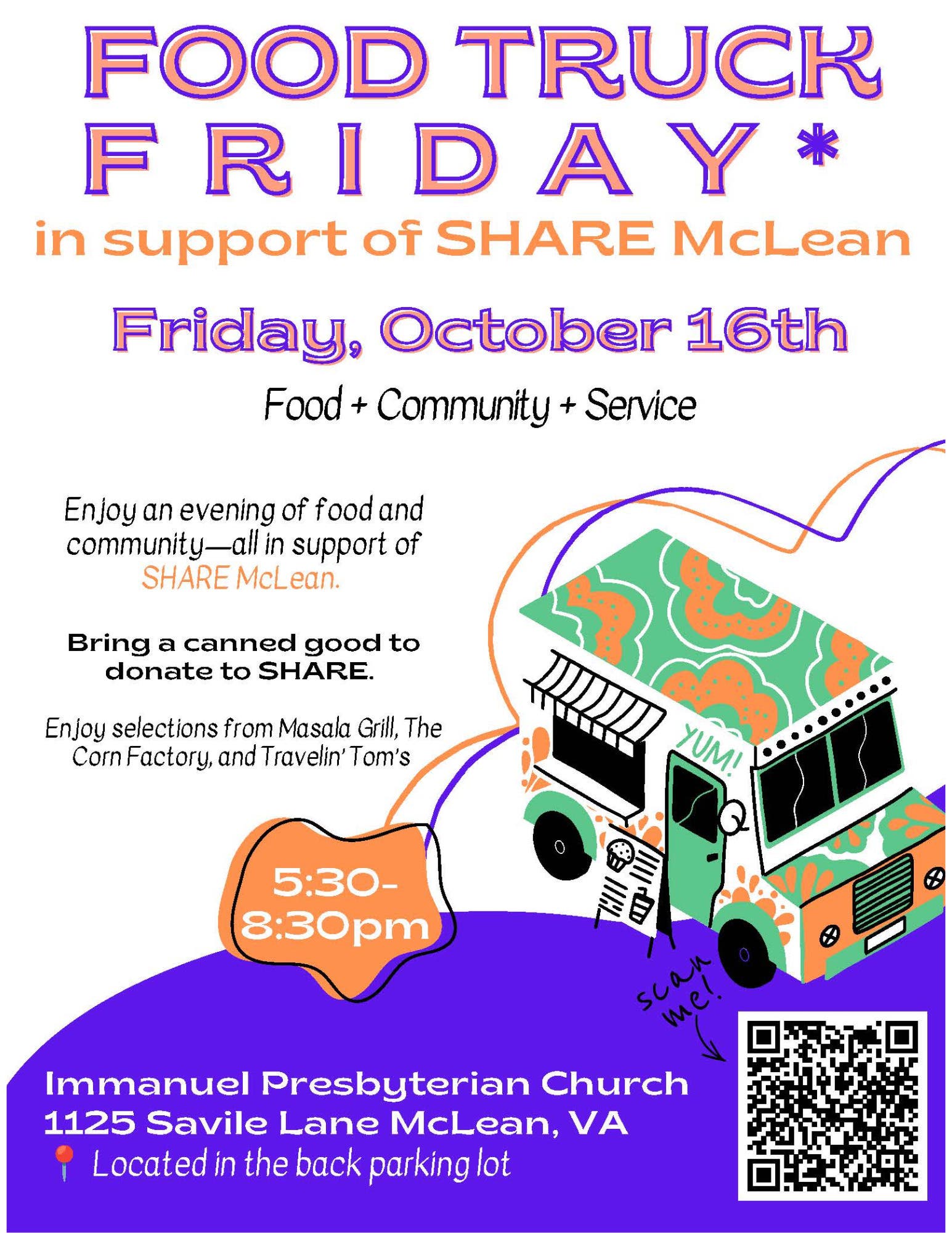Food Truck Friday (to support SHARE of McLean)