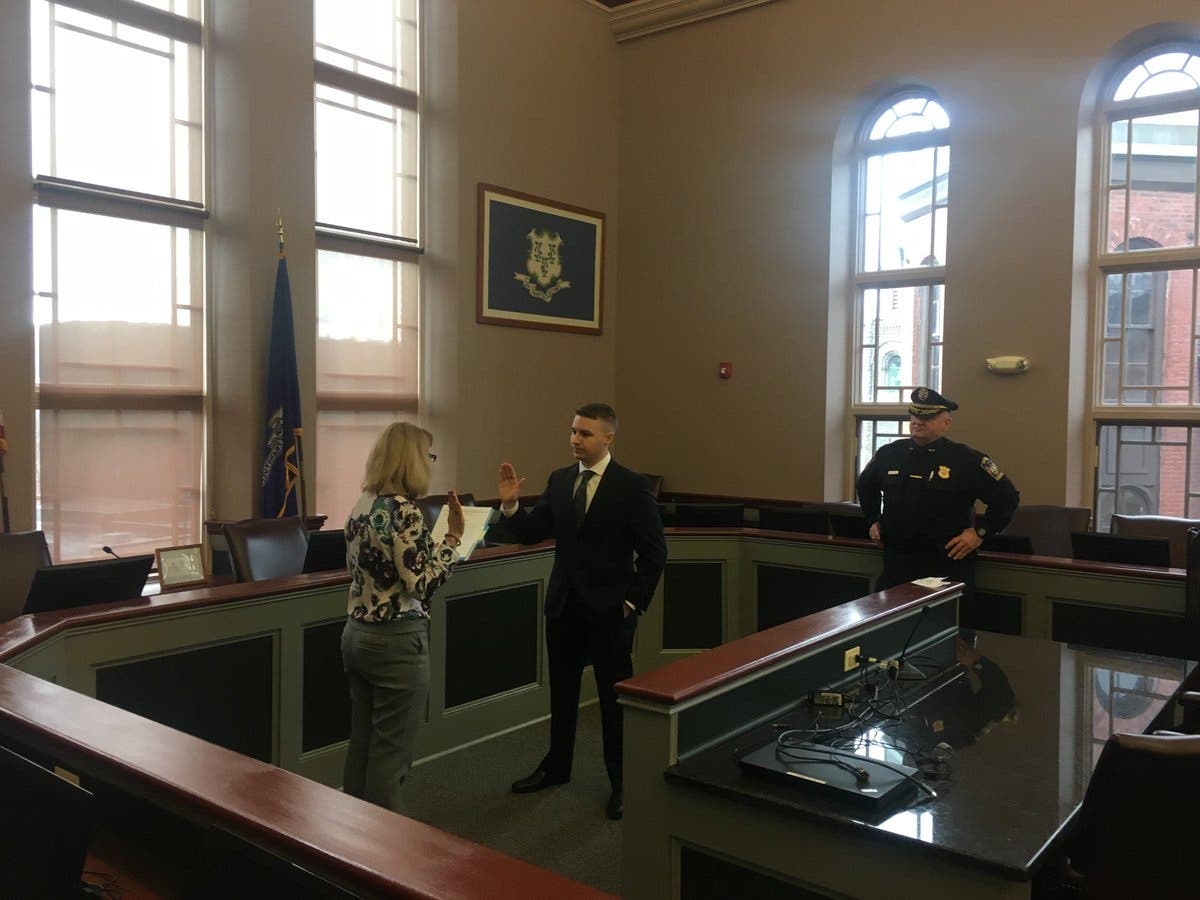 New Officer Sworn In At Vernon Police Department Vernon, CT Patch