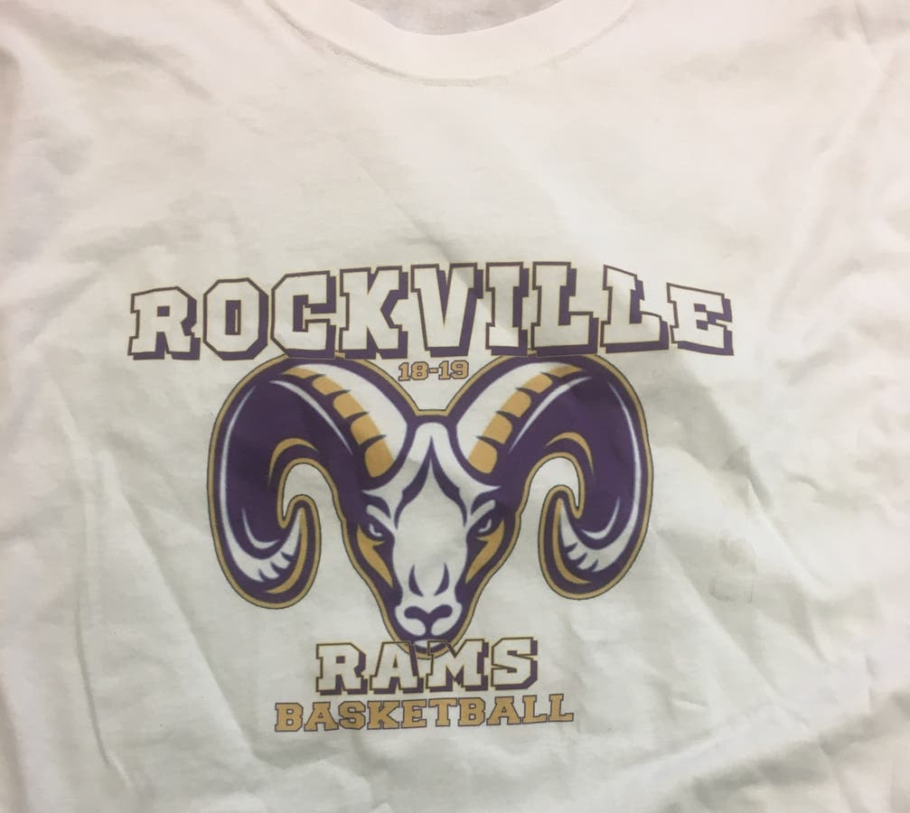 A shirt produced by a company accused of a high school sports booster scam.