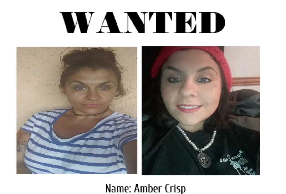 A wanted poster for Amber Crisp.