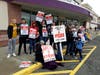 Stop & Shop strikers in Enfield.