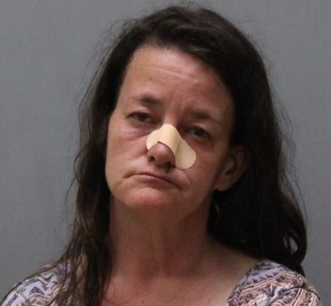 The booking mug shot of Tammy Gardner.