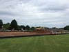 New parking lot construction at Center Road School. 