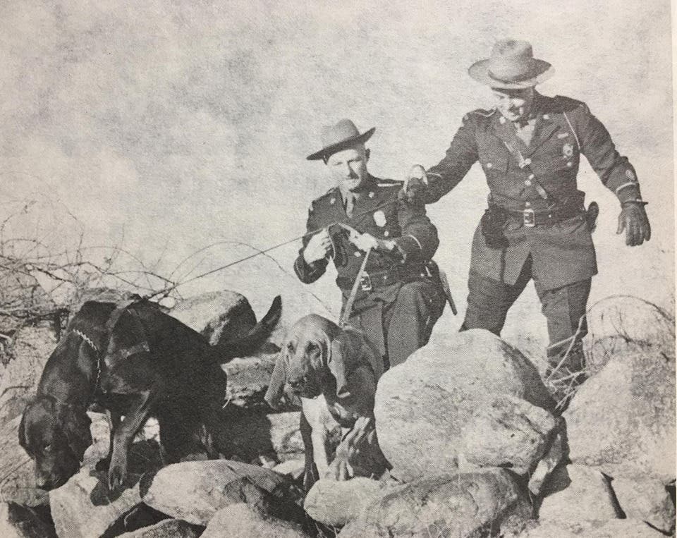 A police dog unit after 1944.