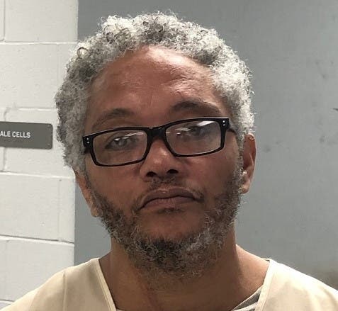 The booking mug shot of James Jones. 