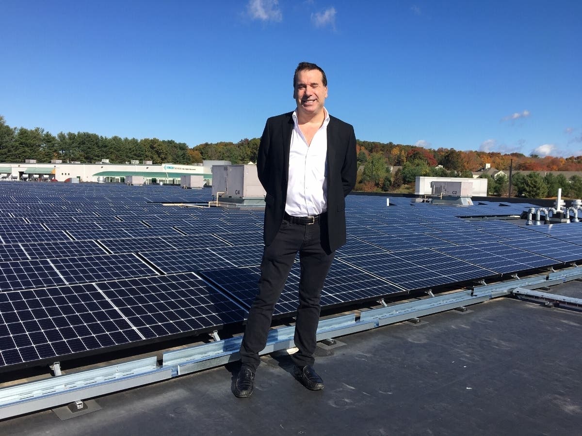 TicketNetwork CEO Don Vaccaro on the roof of his company's 200,000-square-foot headquarters. 