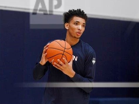 UConn freshman guard James Bouknight
