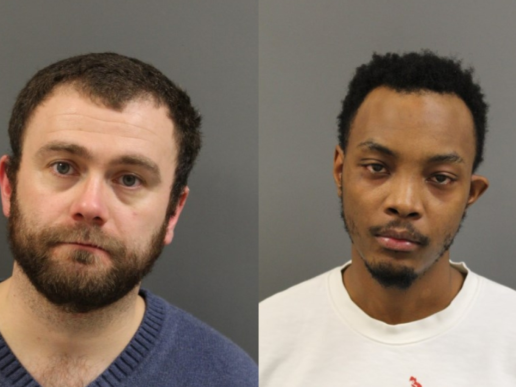 Booking mug shots of Dylan Deschenes and Kahari Belcher