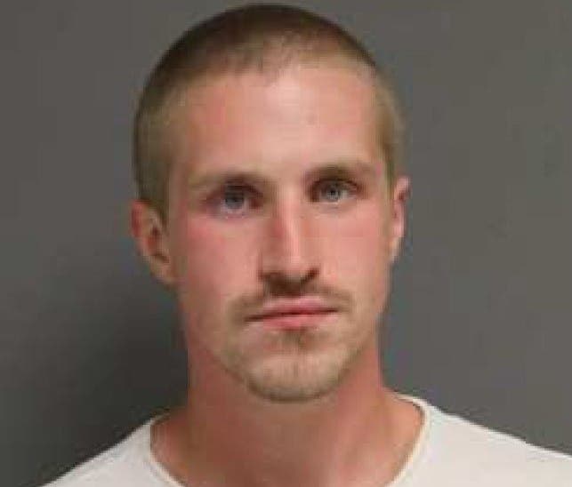 The booking mug shot of Jonathan McEwen.