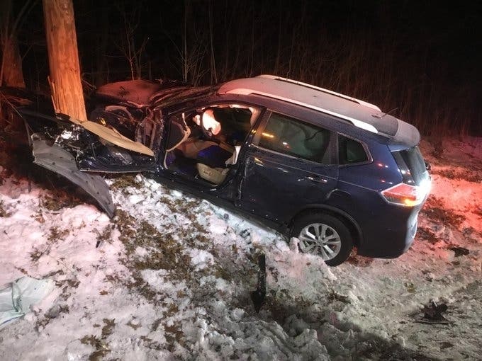 A Thursday crash in Tolland.