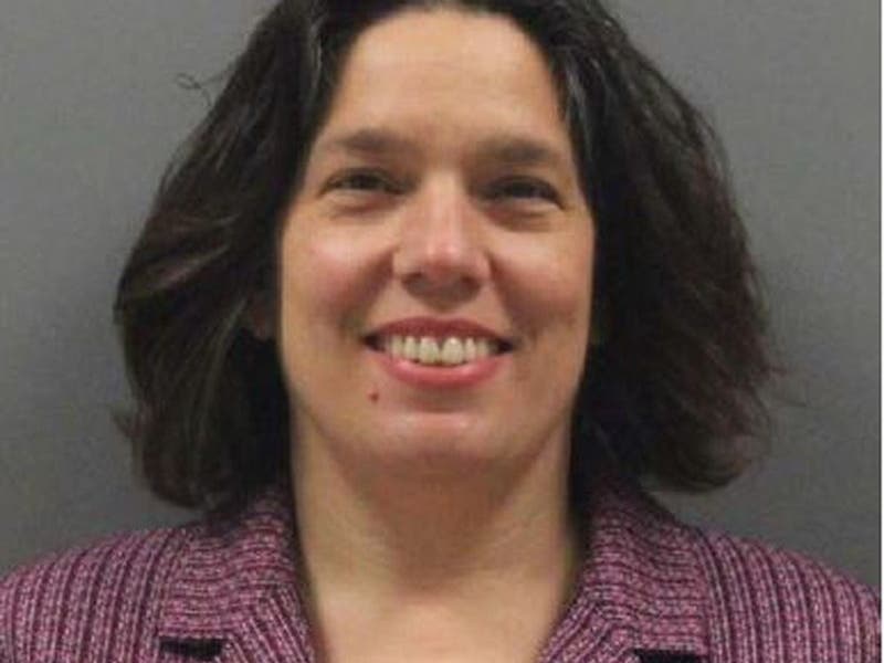 The booking mug shot of Margaret Boisture from a news release.