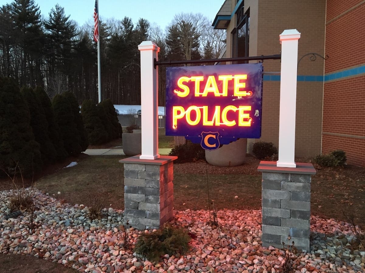 The state police Troop C barracks.