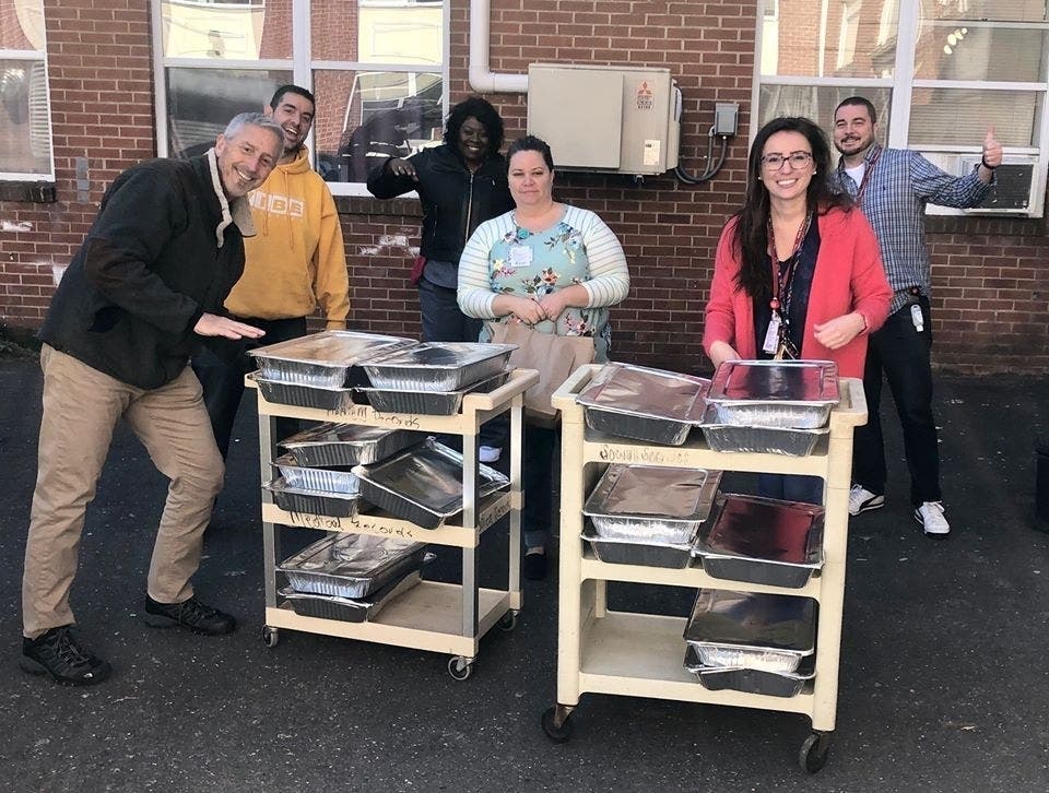 Staffers at Geno Auriemma's Manchester restaurant have been cooking for coronavirus responders. 