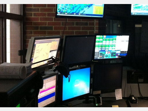 The dispatch center in Vernon.
