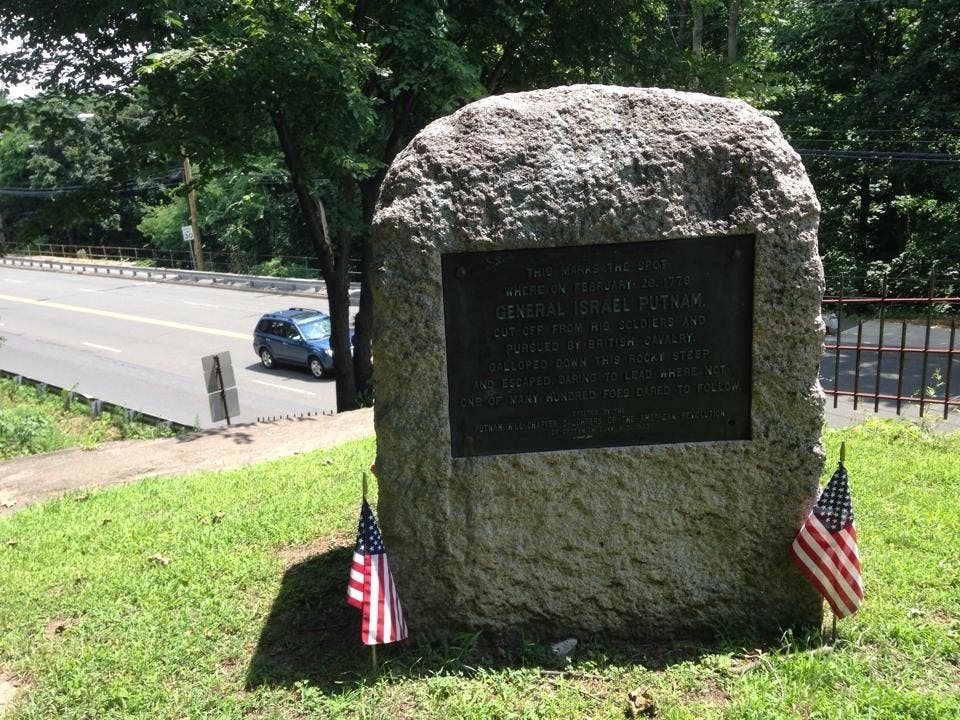 The Gen. Putnam Monument on Put's Hill in Greenwich.