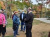 Lynne Pitney with Vernon Mayor Daniel Champagne at Tuesday's Gene Pitney Park dedication. 