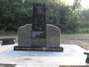 The Connecticut Monument at the Vicksburg National Military Park in Mississippi and Louisiana.