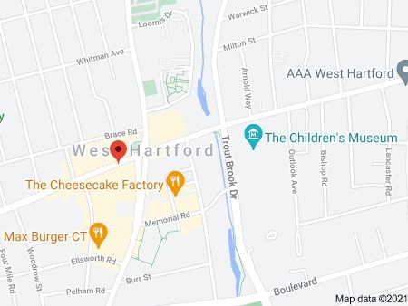 A ceiling crashed in at a West Hartford ice cream shop. 