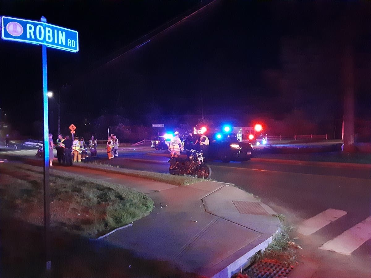Friday motorcycle crash in Vernon. 