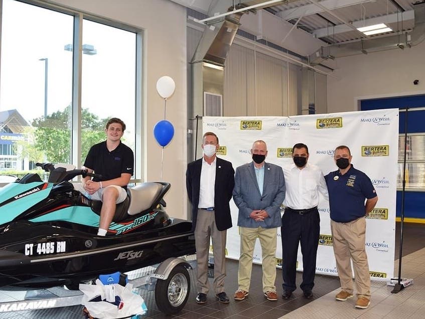 The wish of 19-year-old West Hartford resident John Doar was to have a Jet Ski.