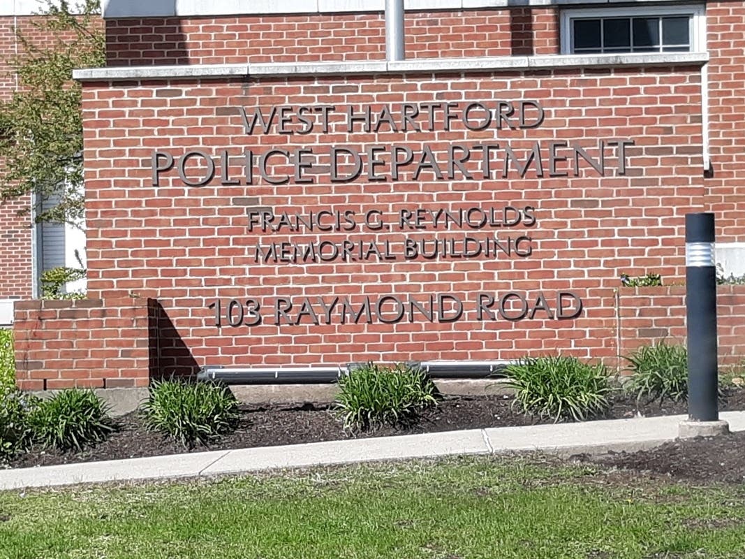 A police chase originated in West Hartford Friday. 