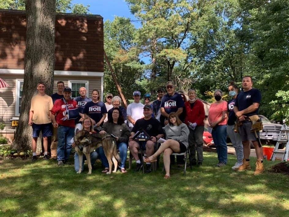 A veteran from Southington's home was repaired over the weekend, courtesy of House of Heroes Connecticut. 