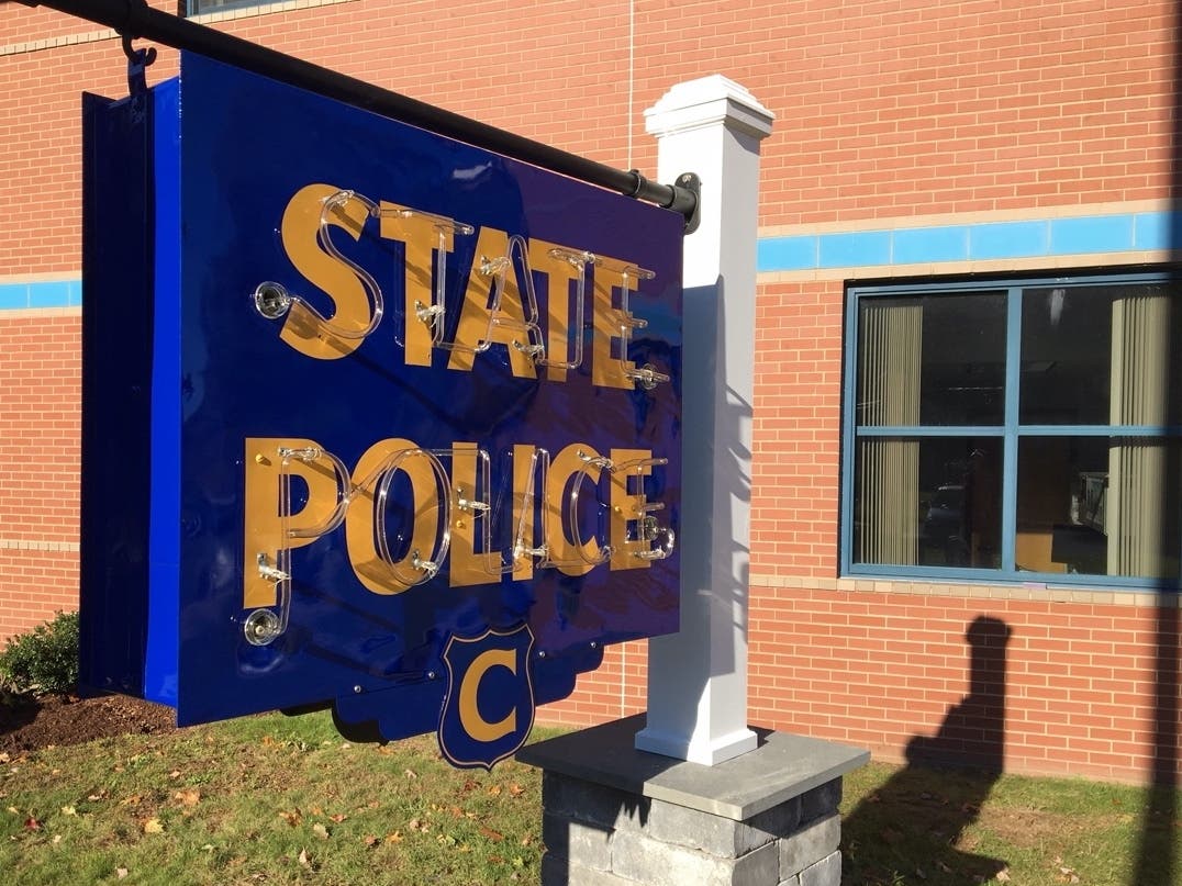 The State police Troop C Barracks. 