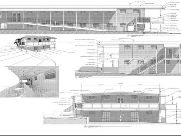 The plans for an outdoor seating area at Labyrinth Brewing Company in Manchester. 