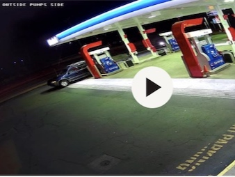 The scene of a shooting during an attempted armed robbery on Hartford Road in Manchester. 