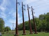 Eversource has replaced lattice towers in Vernon damaged by woodpeckers with metal monopoles. 