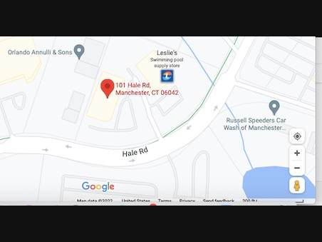 The proposed site of a cannabis store in Manchester's Buckland Hills area.