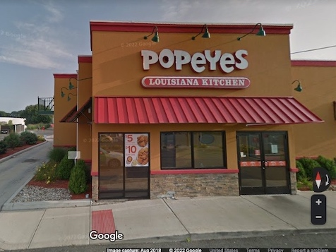 A woman was stabbed Friday at a Manchester chicken restaurant police said.  