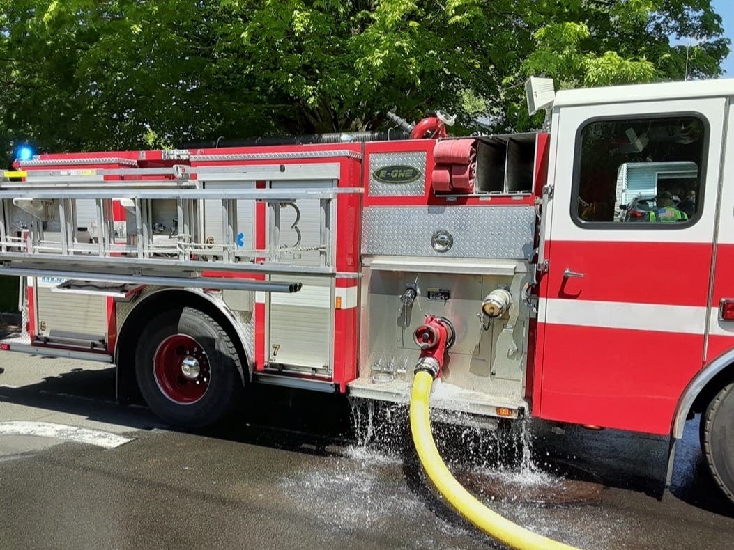 A fire broke out at a home in Willington early Thursday. 