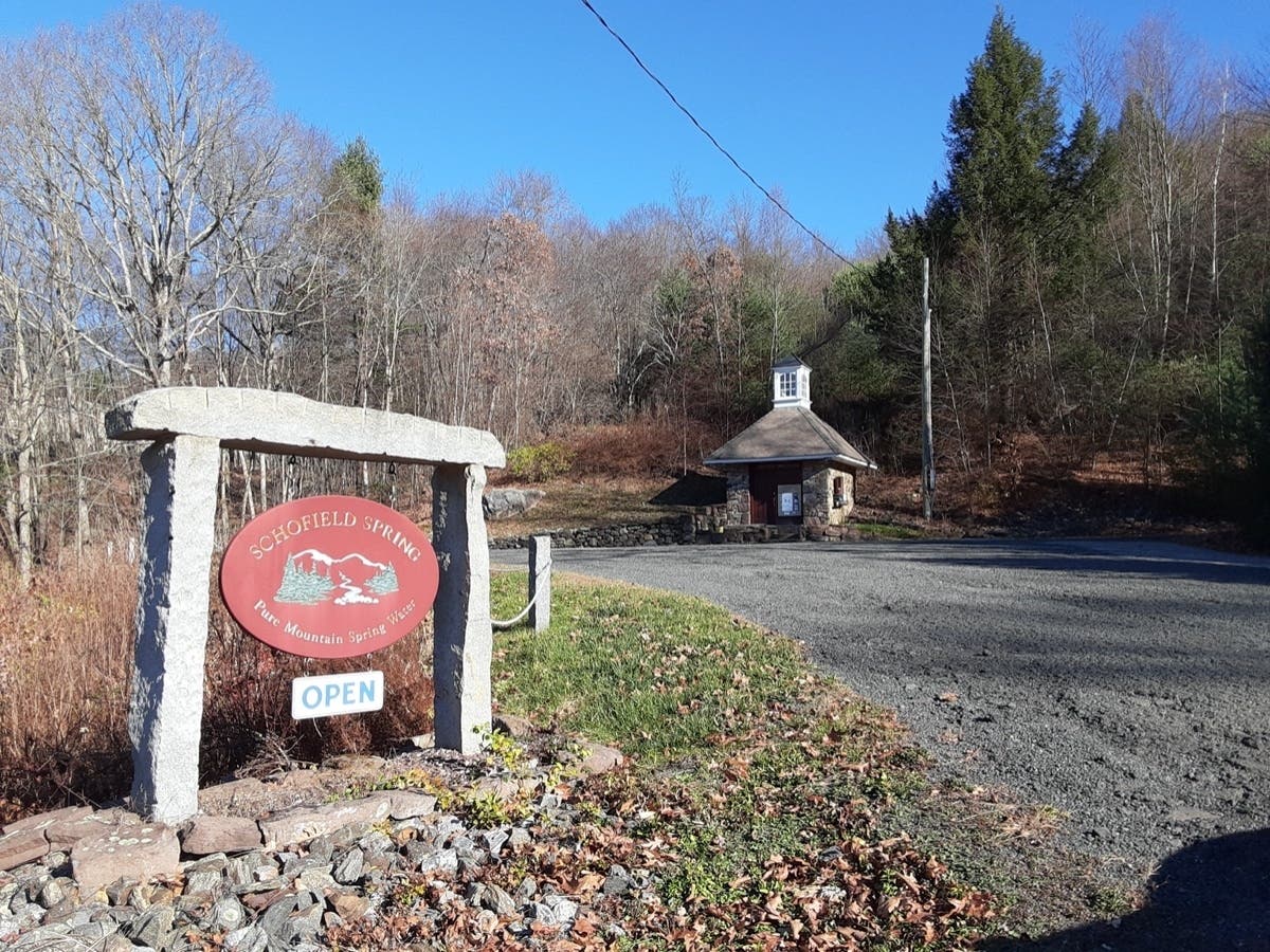 The iconic water dispensary in Willington. 