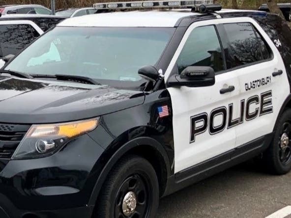 A car burglary suspect in Glastonbury was located on foot after a wild sequence that included him running out of gas, police said. 