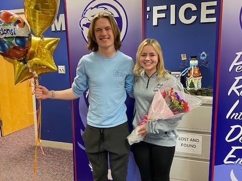 Eric Eckblom has been named valedictorian and Jacqueline Sterling​ has been named salutatorian for the Tolland High School Class of 2023.