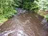 Rapids heading downstream of the waterfall on the Tankersoosen. 