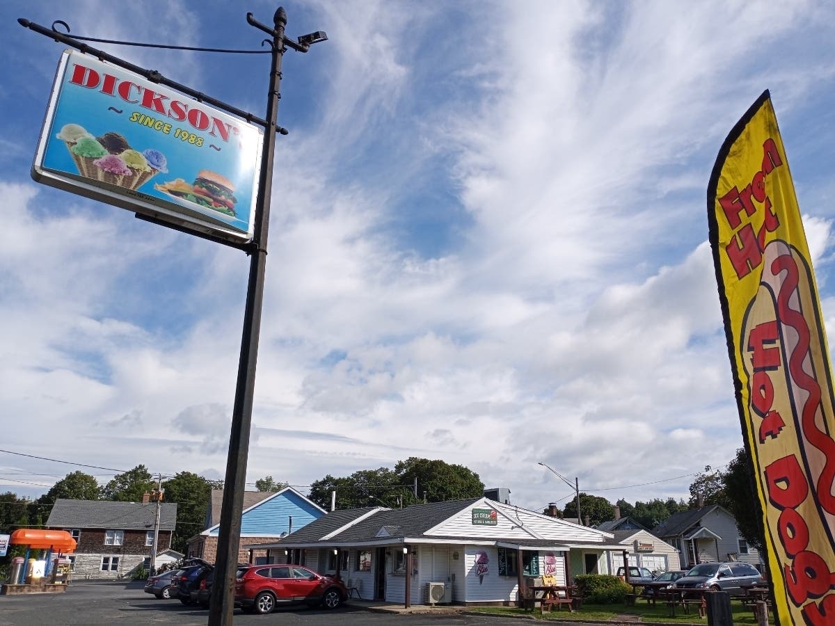 Dickson's in Stafford is known for its dogs and ice cream. 