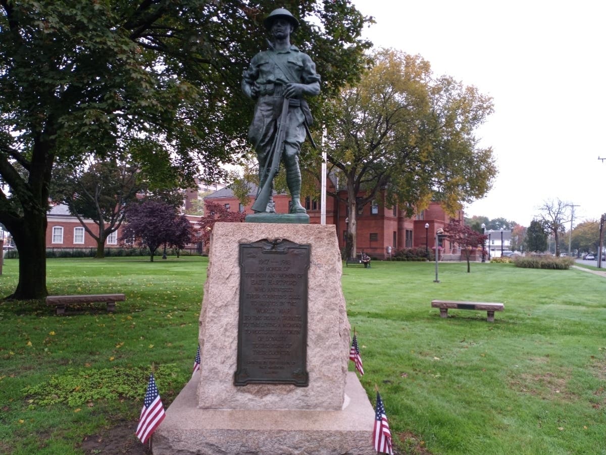 East Hartford's World War I Doughboy statue.  