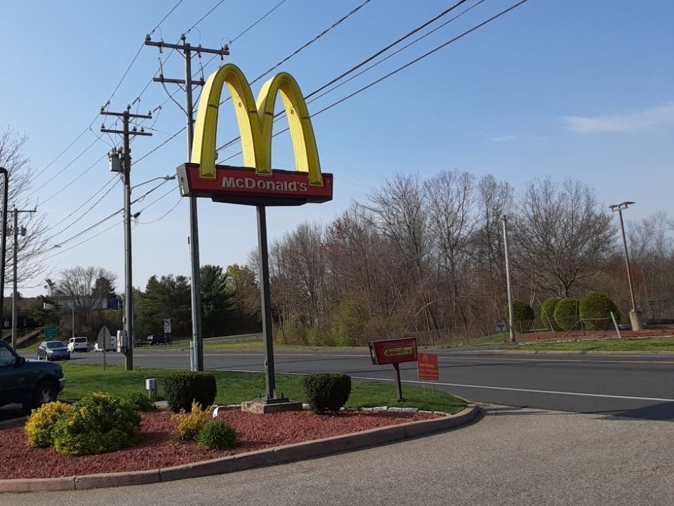 A man tried some off-road maneuvers at a Vernon McDonald's and wound up in the back seat of a police cruiser, according to a report.  