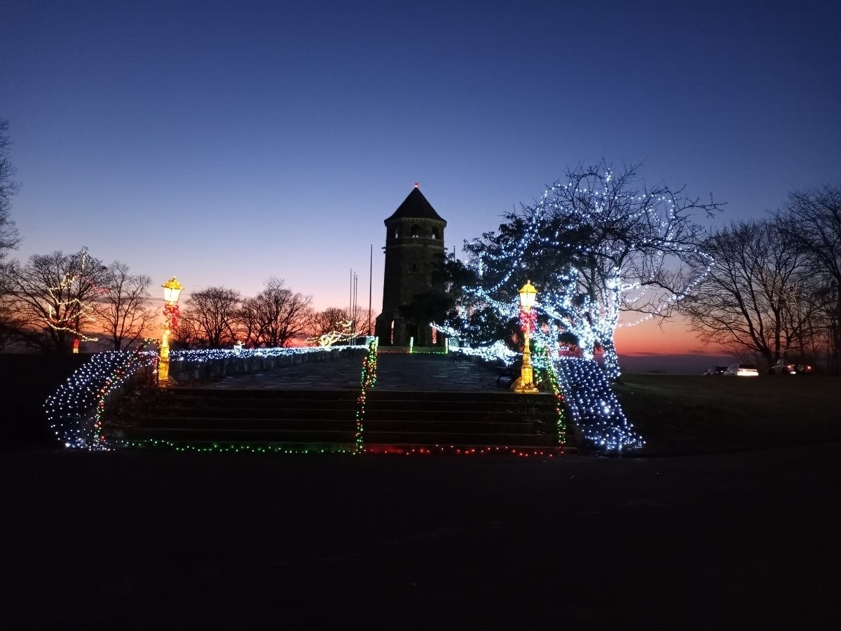 The annual holiday light display at Henry Park was illuminated Thursday evening and the drive-through display will be lit during the holiday season.