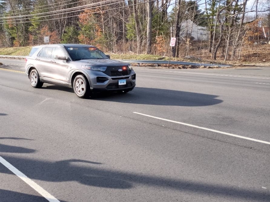 A state police at a pit stop off the highway in Tolland led an arrest, state police said. 