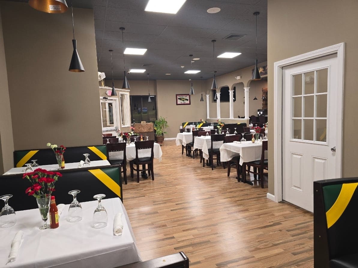 Long Gut Miss Pinney Jamaican Restaurant in Manchester.