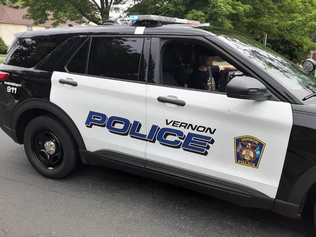 Two combatants used a peculiar combination of implements during an altercation in Vernon and a Manchester man was arrested, police said. 