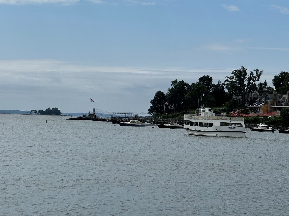 The Island Beach ferry in Greenwich. 