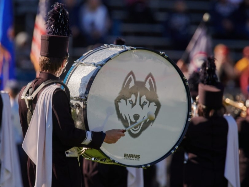 The University of Connecticut marching will be making a trip to Foxboro for a halftime performance at Sunday's Patriots-Houston Texans game. 