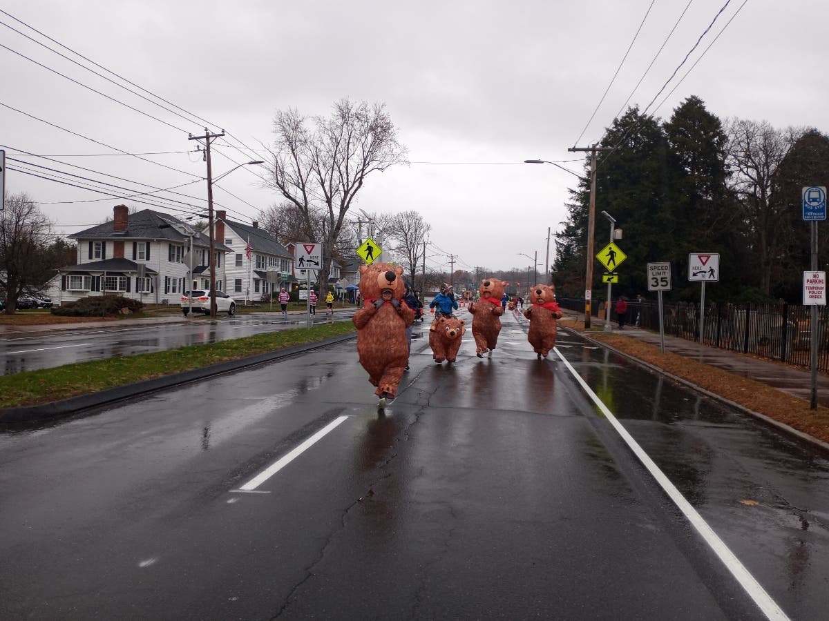 There are always some fun images at a famous road race in Connecticut.