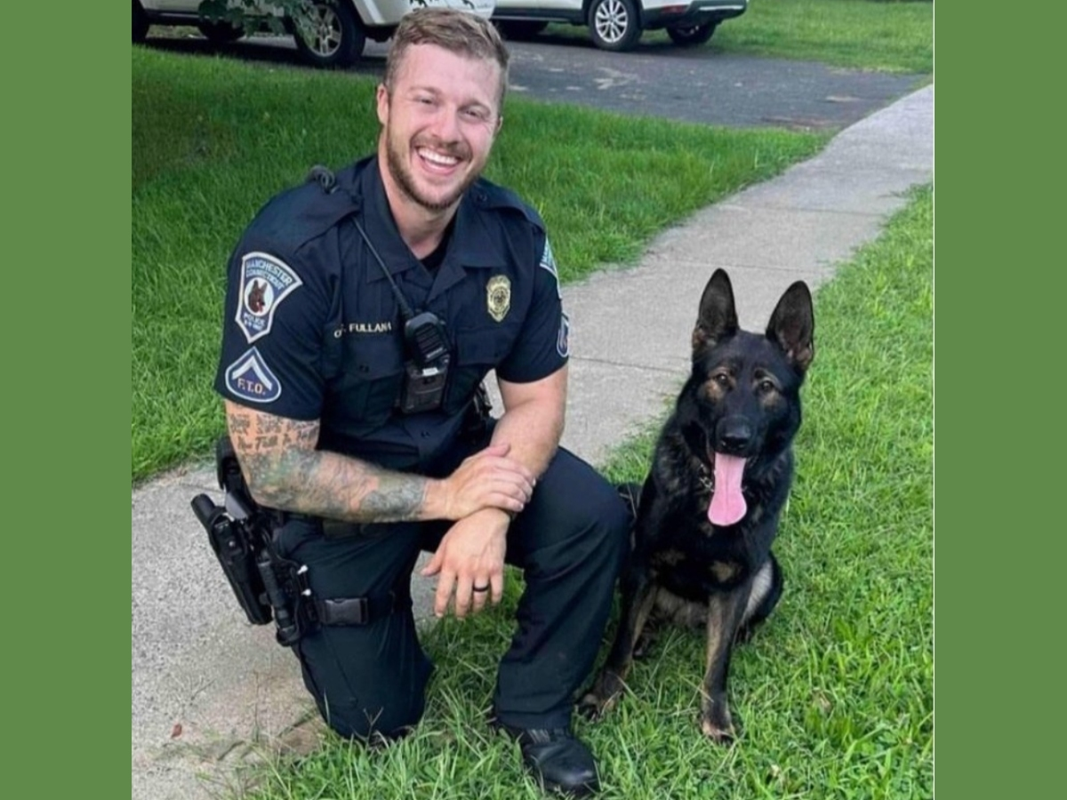 Dakota and Officer Corey Fullana.